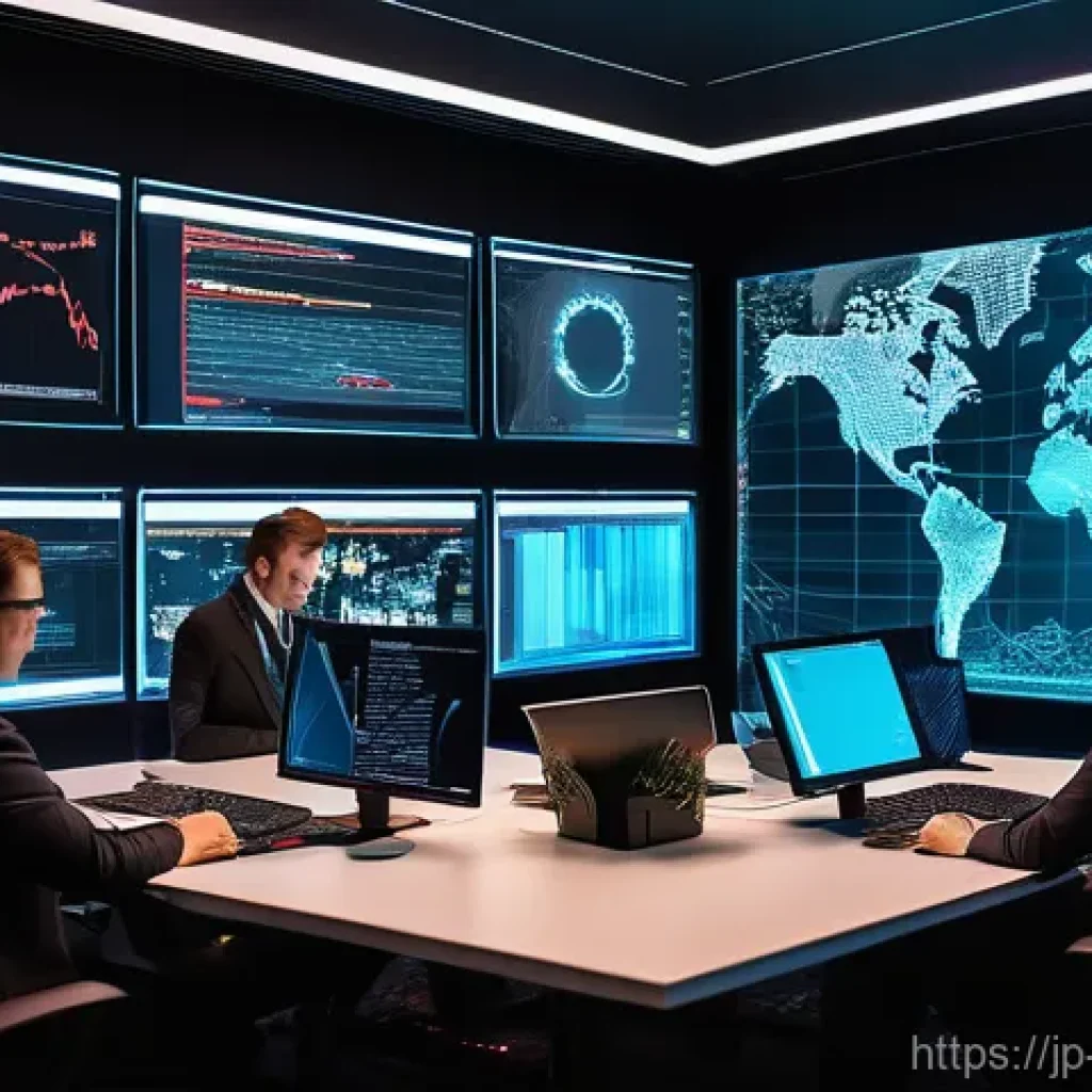 사이버보안에서 DevSecOps의 역할 - **Prompt 1: The DevSecOps Evolution - Confronting Sophisticated Threats**
A dynamic, futuristic ...
